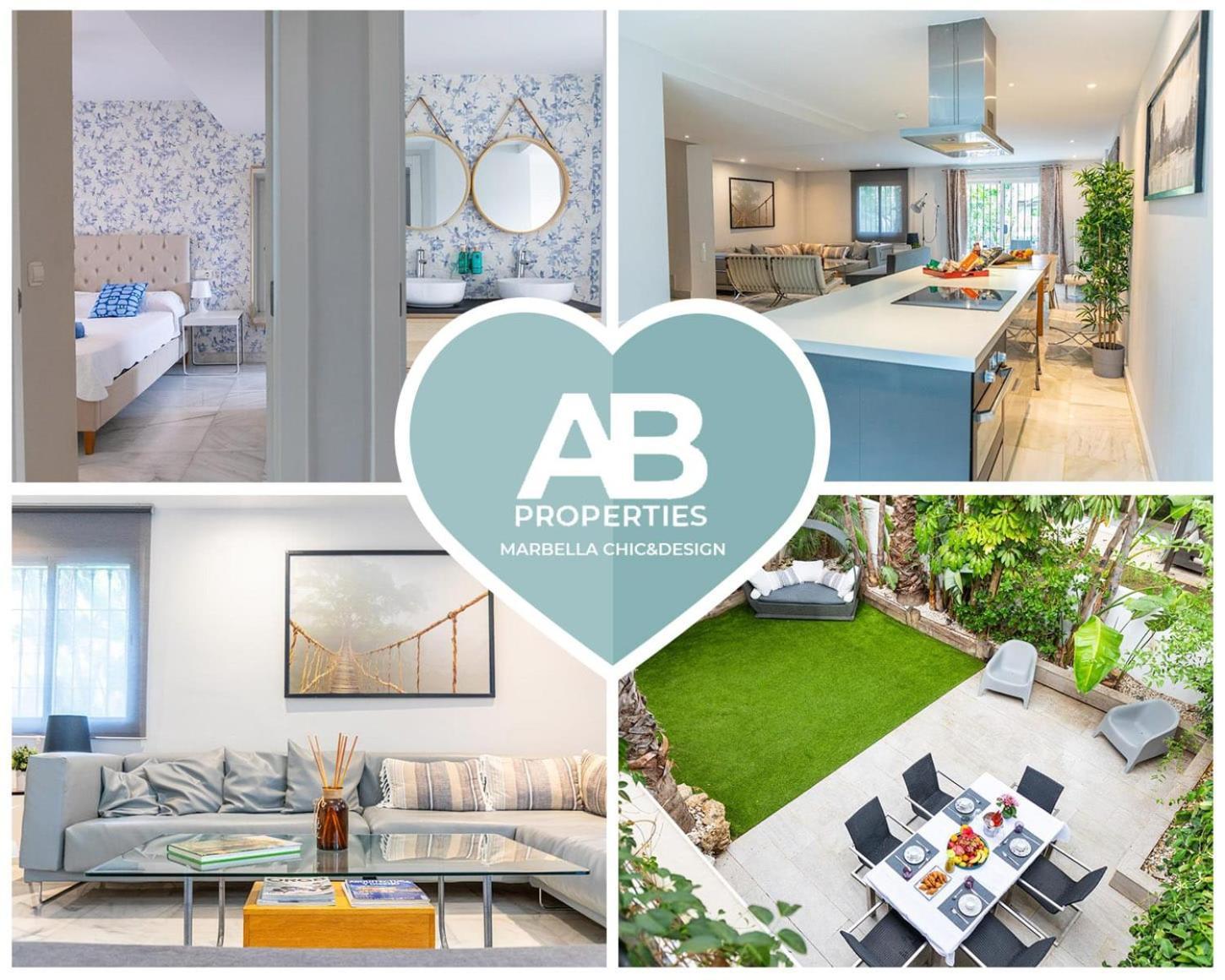 Ab -design House Marbella- 3 Mn De Puerto Banus - Golden Mile - Tropical Garden And Pool Vakantiehuis *