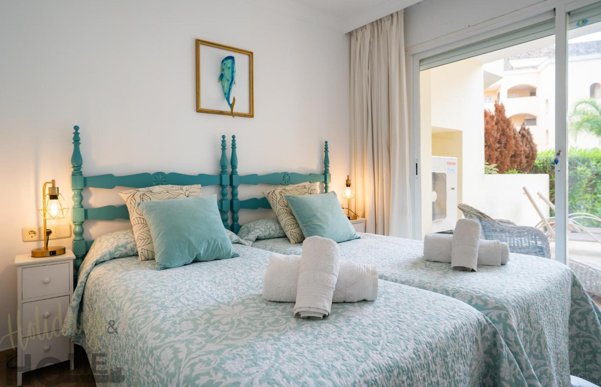 Hacienda Playa Elviria 300 M Playa,jardin , 2 Hab ,marbella Apartamento *