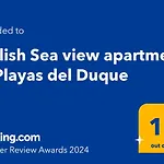 Stylish Sea view apartment in Playas del Duque