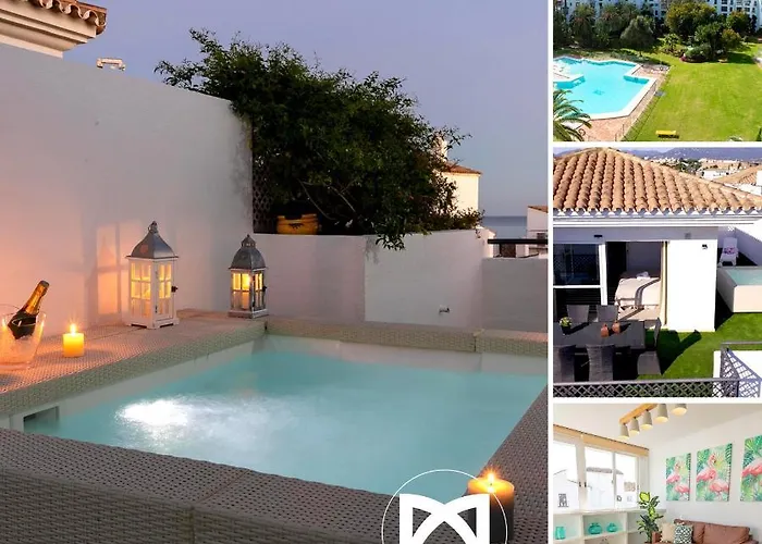 Vacation Marbella I Terrazas De Banus, Romantic, Jacuzzi, Pet-Friendly, Cosy Duplex Penthouse, 2Min Walk To Marina