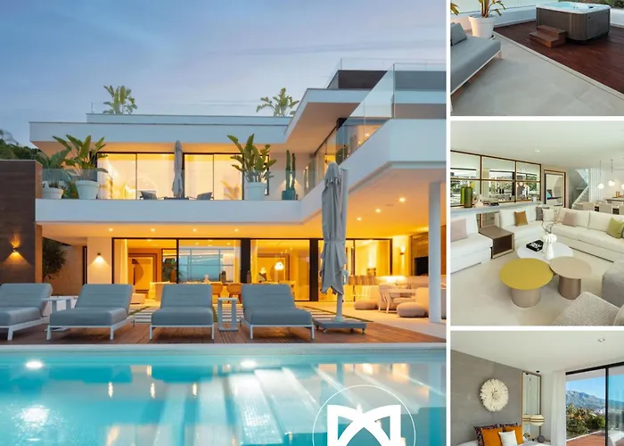 Vacation Marbella I Villa Almost Heaven, New Built Villa, Rooftop Jacuzzi, Infinity Heated Pool