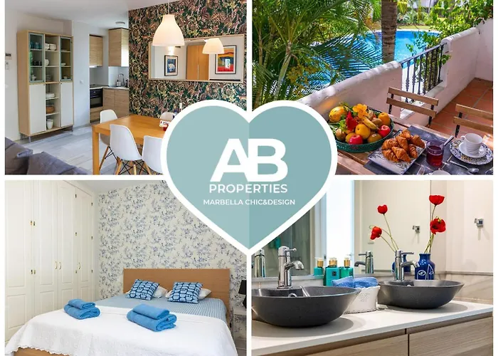 Ab Properties - Design Penthouse Marbella - Puerto Banus - Golden Mile - Pool And Tropical Garden View