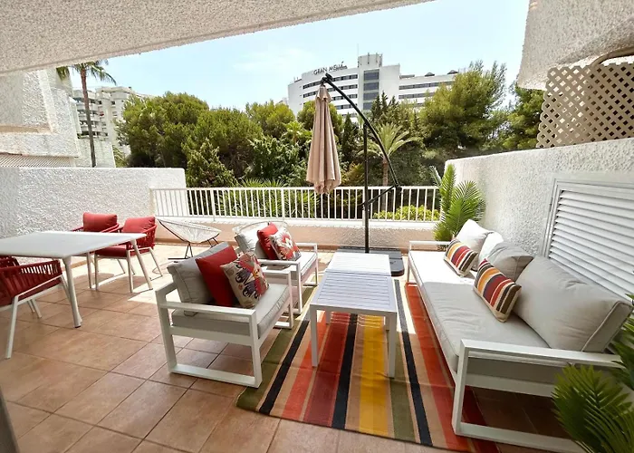 Soleado y tranquilo apartamento, a 100 mts playa con Parking y Wifi 332
