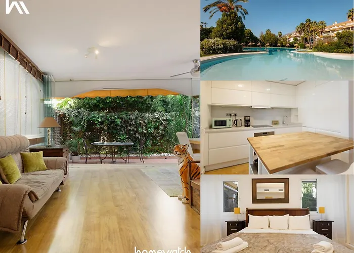 Ground Floor Holiday Apartment With Terrace And Pool In Puerto Banus, Marbella