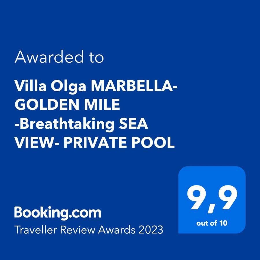 Villa Olga Marbella- Golden Mile -breathtaking Sea View- Private Pool