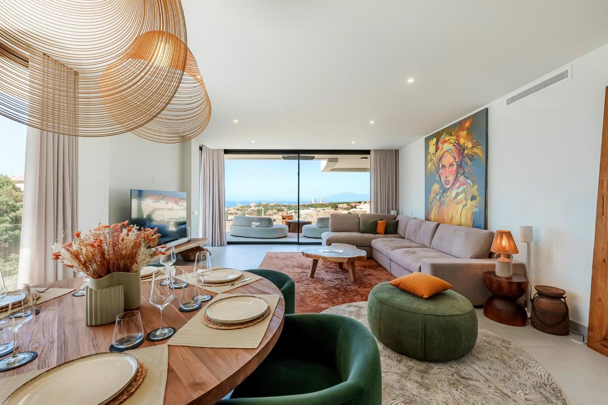 Apartamento Vida - Luxury Panorama Seaview Penthouse In Organic-boho Design With Pool, Gym,