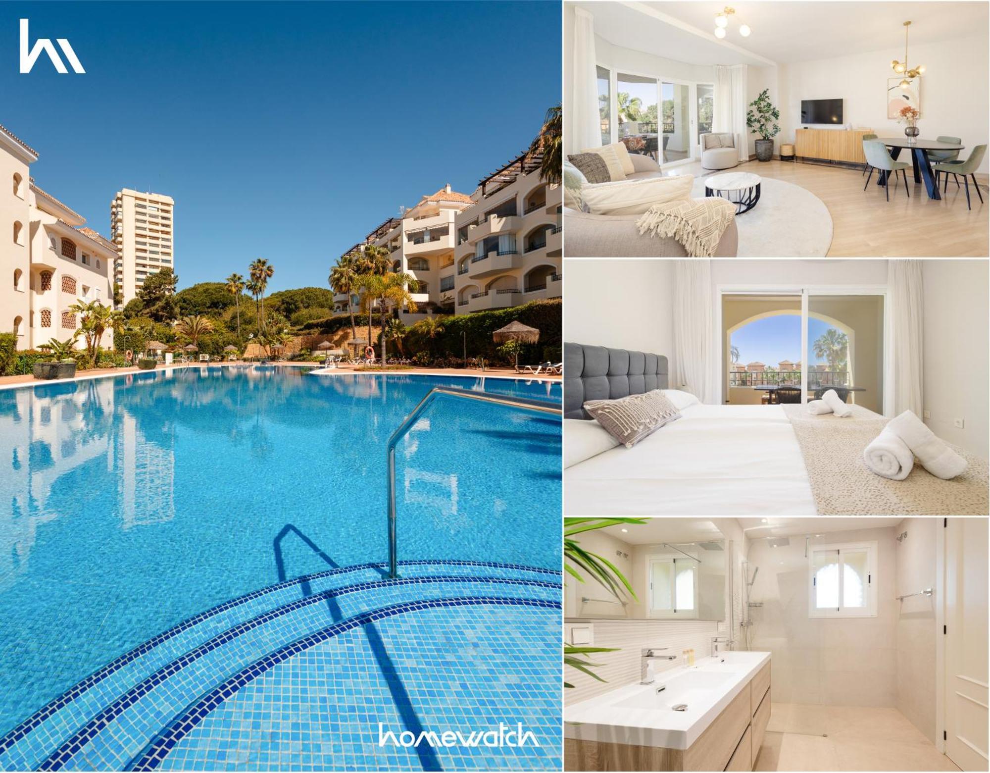 With Direct Beach Access, In Hacienda Playa, Elviria Appartement *