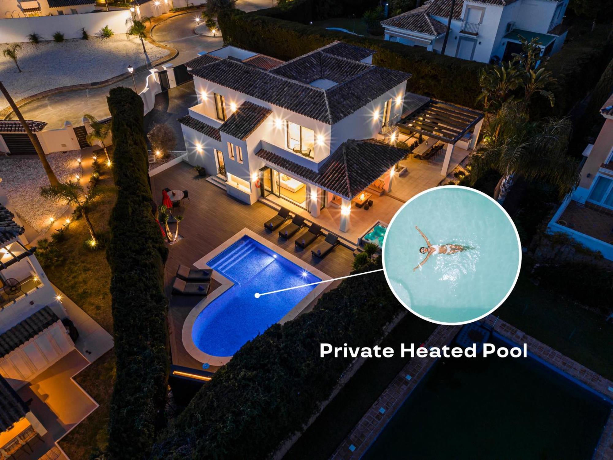 Vacation I Lina, Golf Valley, Private Heated Pool, Jacuzzi, Close To The Marina Villa *