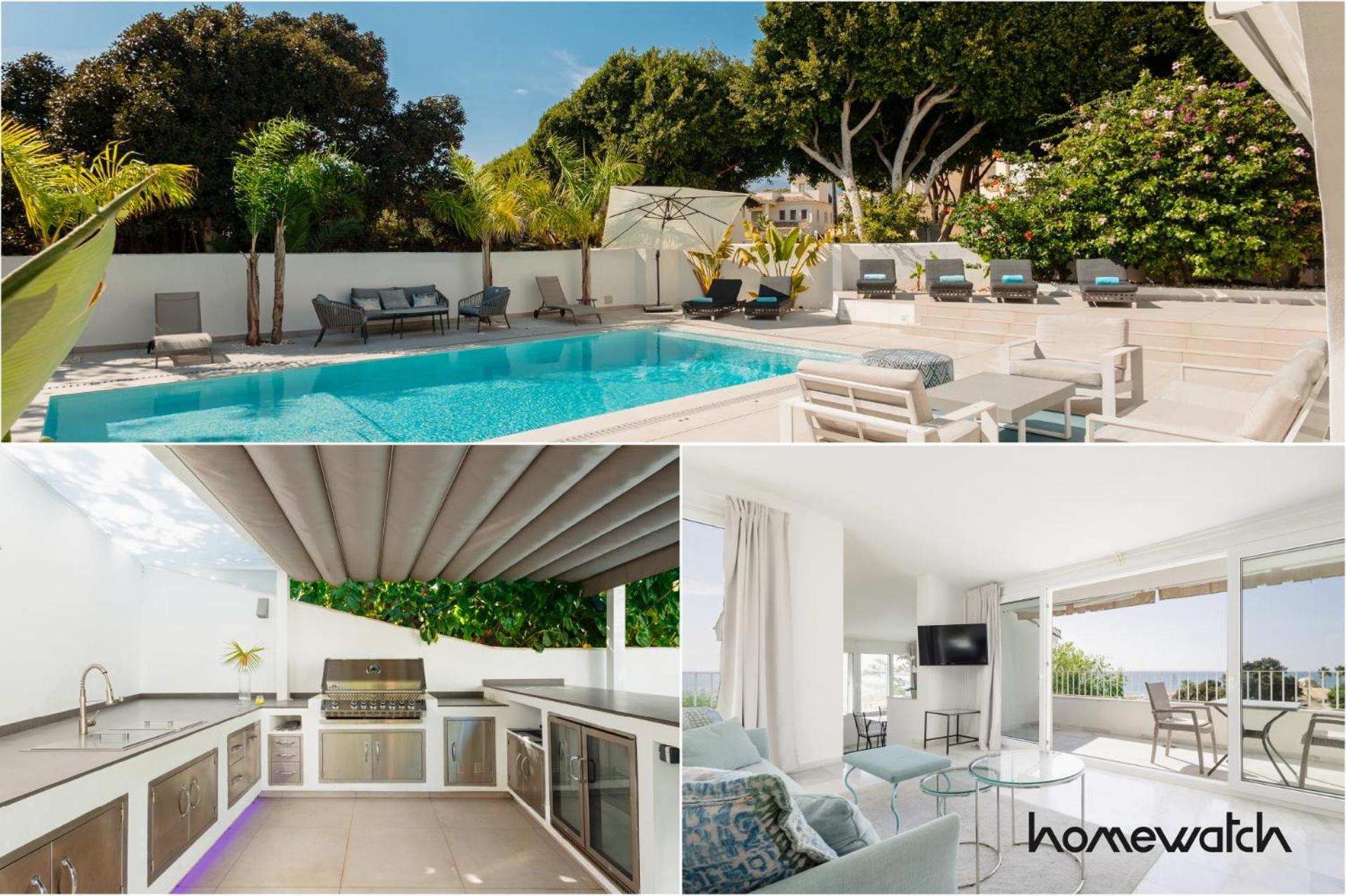 Ferienhaus 6 Bedroom Villa, With Heated Pool And Sea Views, Next To The Of Costabella Marbella