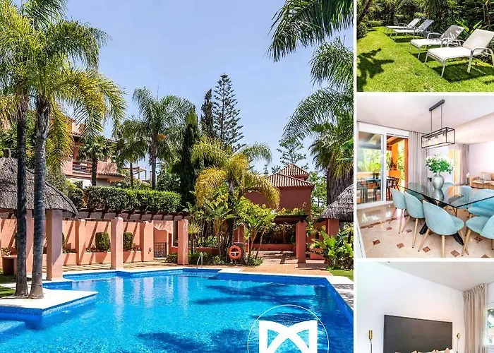 Vacation Marbella - Villa Federer, Old Town With A Big Communal Pool And Andalusian Garden