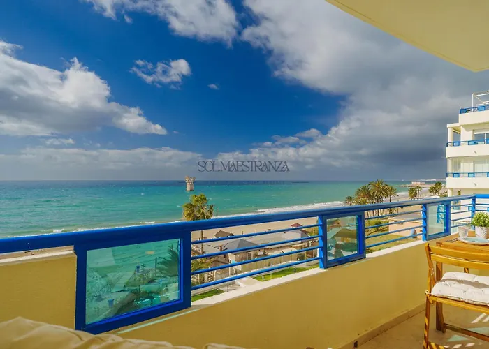 Marbella Beach Front View By Sol Maestranza