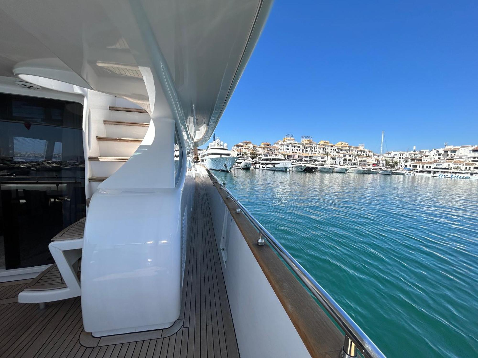 Botel Super Yacht Located In Puerto Banus Marbella